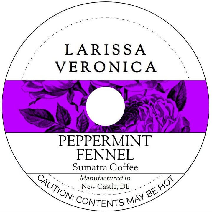 Peppermint Fennel Sumatra Coffee (Single Serve K-Cup Pods) (Gourmet, Naturally Flavored, Whole Coffee Beans) (12 pods, ZIN: 577613) - 2 Pack