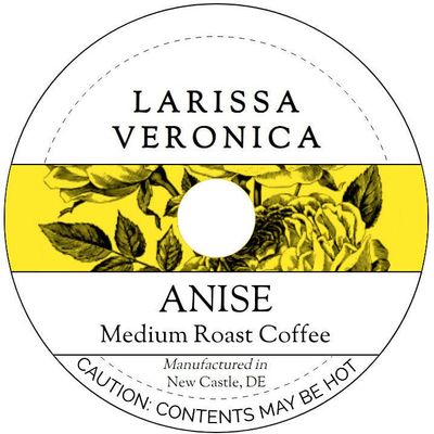Anise Medium Roast Coffee (Single Serve K-Cup Pods) (Gourmet, Naturally Flavored, Whole Coffee Beans) (12 pods, ZIN: 571160) - 2 Pack