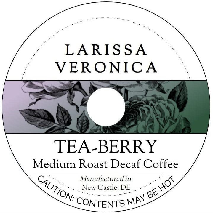 Tea-Berry Medium Roast Decaf Coffee (Single Serve K-Cup Pods) (Gourmet, Naturally Flavored, Whole Coffee Beans) (12 pods, ZIN: 574825)