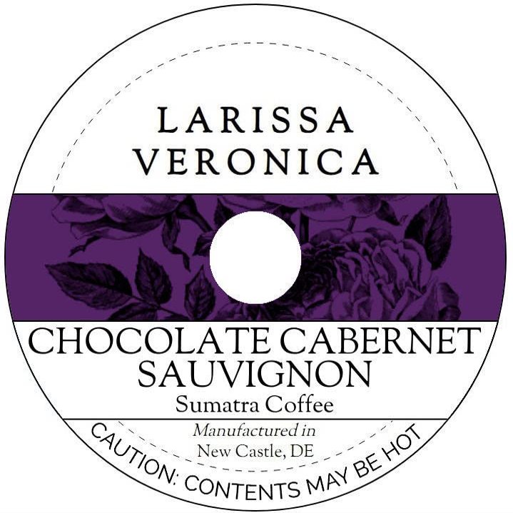 Chocolate Cabernet Sauvignon Sumatra Coffee (Single Serve K-Cup Pods) (Gourmet, Naturally Flavored, Whole Coffee Beans) (12 pods, ZIN: 578077)