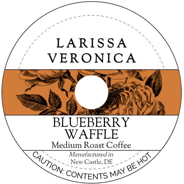 Blueberry Waffle Medium Roast Coffee (Single Serve K-Cup Pods) (Gourmet, Naturally Flavored, Whole Coffee Beans) (12 pods, ZIN: 577976)