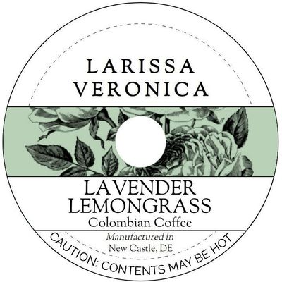 Lavender Lemongrass Colombian Coffee (Single Serve K-Cup Pods) (Gourmet, Naturally Flavored, Whole Coffee Beans) (12 pods, ZIN: 575531) - 2 Pack