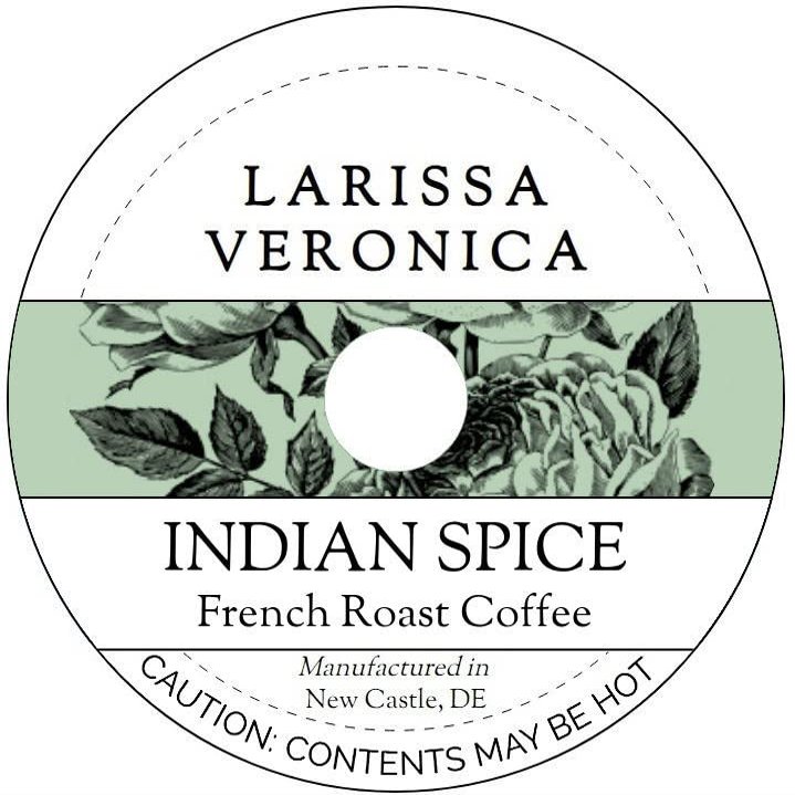 Indian Spice French Roast Coffee (Single Serve K-Cup Pods) (Gourmet, Naturally Flavored, Whole Coffee Beans) (12 pods, ZIN: 578279)