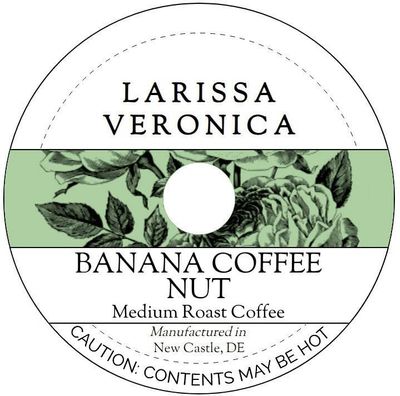 Banana Coffee Nut Medium Roast Coffee (Single Serve K-Cup Pods) (Gourmet, Naturally Flavored, Whole Coffee Beans) (12 pods, ZIN: 577048) - 2 Pack