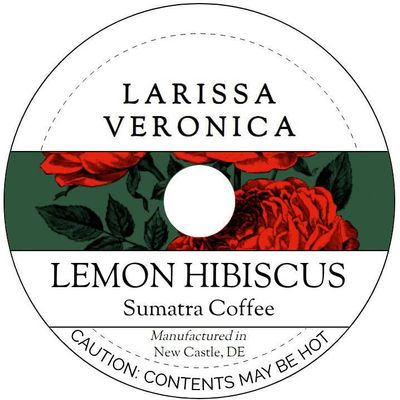 Lemon Hibiscus Sumatra Coffee (Single Serve K-Cup Pods) (Gourmet, Naturally Flavored, Whole Coffee Beans) (12 pods, ZIN: 577805) - 3 Pack