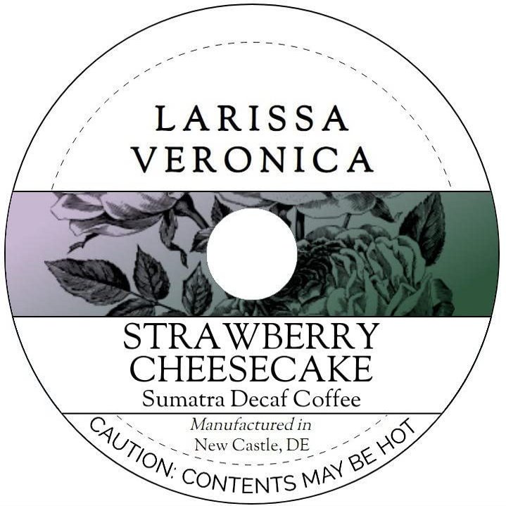 Strawberry Cheesecake Sumatra Decaf Coffee (Single Serve K-Cup Pods) (Gourmet, Naturally Flavored, Whole Coffee Beans) (12 pods, ZIN: 576494) - 3 Pack