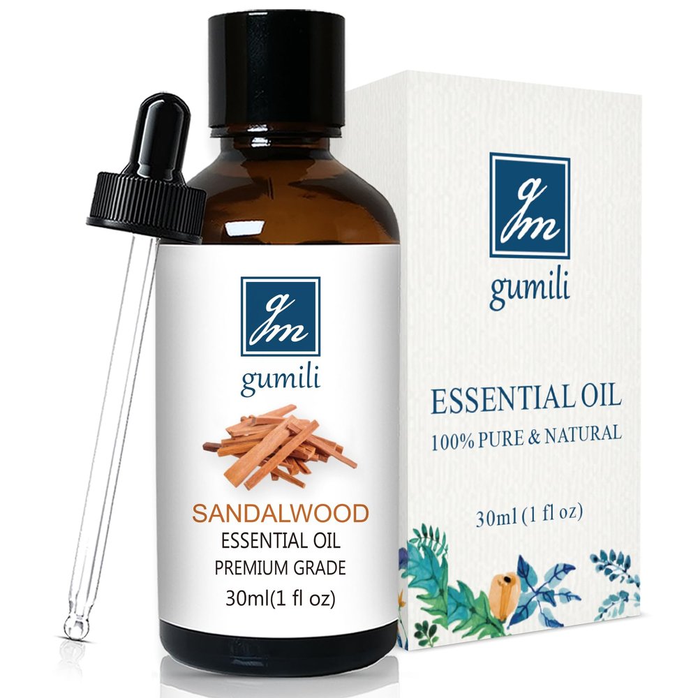 GM Gumili Sandalwood Oil for Skin, Hair, Diffuser, DIY Blends, 1 Oz