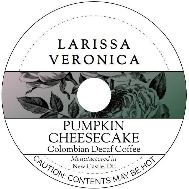 Pumpkin Cheesecake Colombian Decaf Coffee (Single Serve K-Cup Pods) (Gourmet, Naturally Flavored, Whole Coffee Beans) (12 pods, ZIN: 576508) - 2 Pack