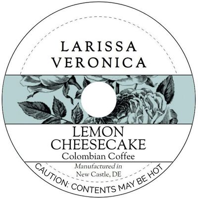 Lemon Cheesecake Colombian Coffee (Single Serve K-Cup Pods) (Gourmet, Naturally Flavored, Whole Coffee Beans) (12 pods, ZIN: 576523)