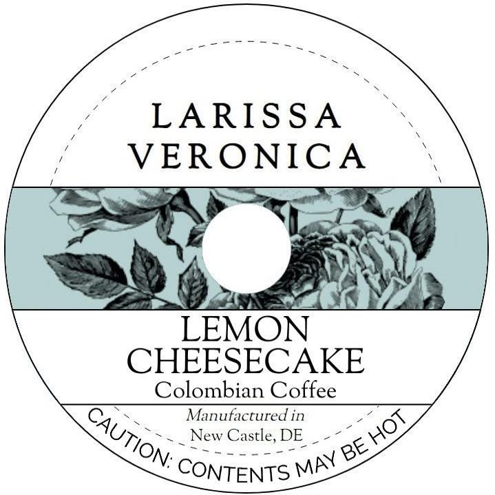 Lemon Cheesecake Colombian Coffee (Single Serve K-Cup Pods) (Gourmet, Naturally Flavored, Whole Coffee Beans) (12 pods, ZIN: 576523)