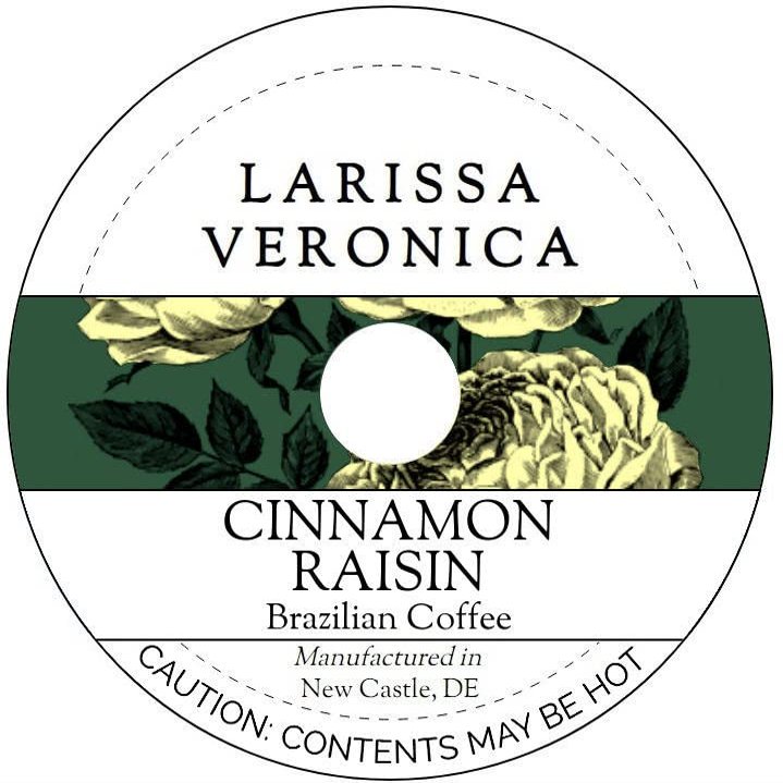 Cinnamon Raisin Brazilian Coffee (Single Serve K-Cup Pods) (Gourmet, Naturally Flavored, Whole Coffee Beans) (12 pods, ZIN: 577922)