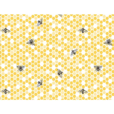 Bumblebees and Honeycomb Tissue Paper - 20"x30" (48 Sheets)