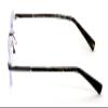 V.W.E. Rimless Rectangular Modern Anti Blue Reading Glasses - UV Blocker Readers Metal Carbon Look (Black, 1.50, multiplier_x) view 2