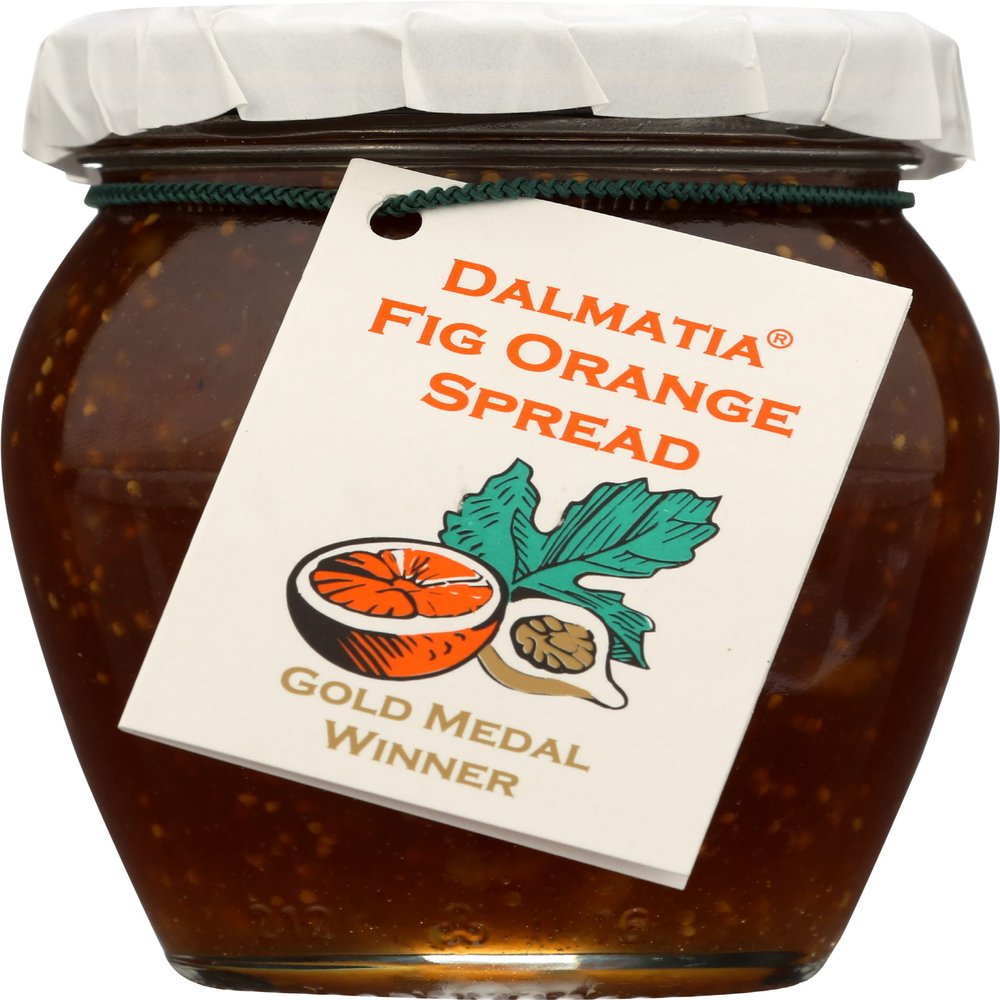 Dalmatia Fig Orange Spread, Non GMO, Vegan, 8.5 Ounces (Pack Of 12)