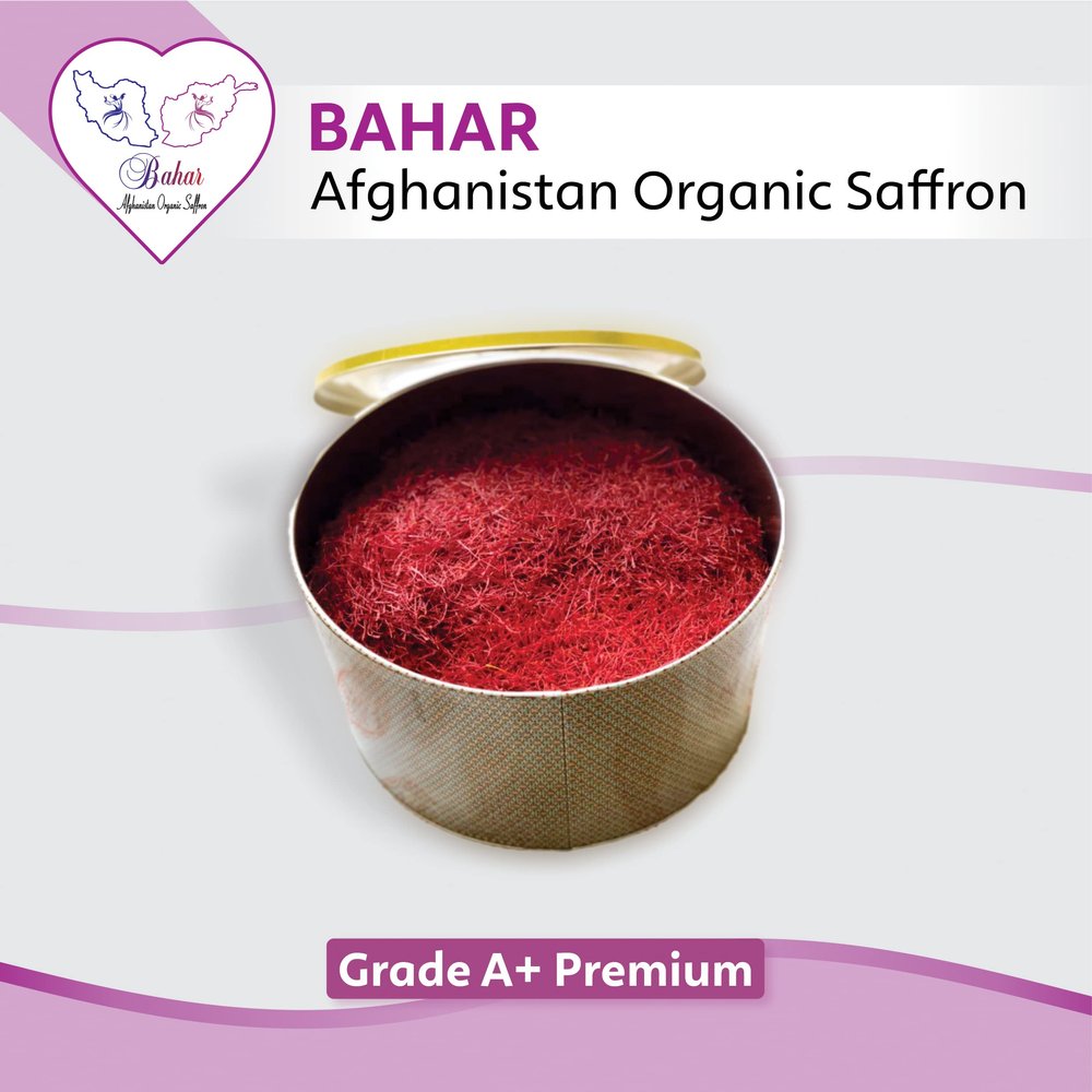 Premium Quality Bahar Afghanistan Saffron | Super Negin Grade A+ Saffron Threads | Pure all Red Saffron Spice for Culinary Use 2 Gram (0.07 Ounce)