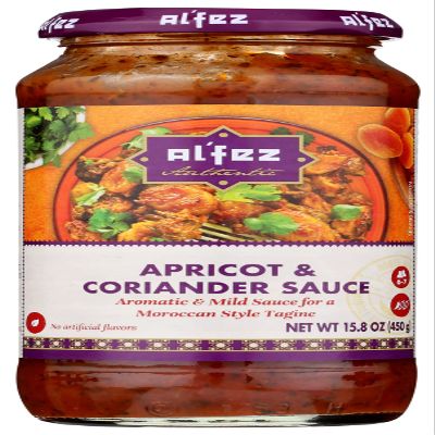 Al Fez Apricot & Coriander Sauce, Gluten Free, 15.8 Ounces (Pack Of 6)