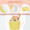 Aodaer 60 Pack Paper Ice Cream Cups with Lids 8 Ounces Paper Treat Bowls Ice Cream Containers Disposable Dessert Bowls for Hot and Cold Party Supplies Treat Dessert Cups for Sundae Frozen Yogurt view 3