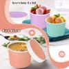 Aodaer 60 Pack Paper Ice Cream Cups with Lids 8 Ounces Paper Treat Bowls Ice Cream Containers Disposable Dessert Bowls for Hot and Cold Party Supplies Treat Dessert Cups for Sundae Frozen Yogurt view 4