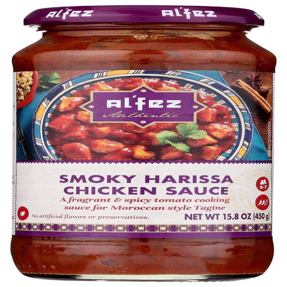 Al Fez Smoky Harissa Chicken Sauce, Gluten Free, 15.8 Ounces (Pack Of 6)