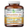 Amazing Formulas Vitamin D3 with Coconut Oil Supplement | 5000 IU Per Serving | 180 Softgels | Non-GMO | Gluten Free | Made in USA