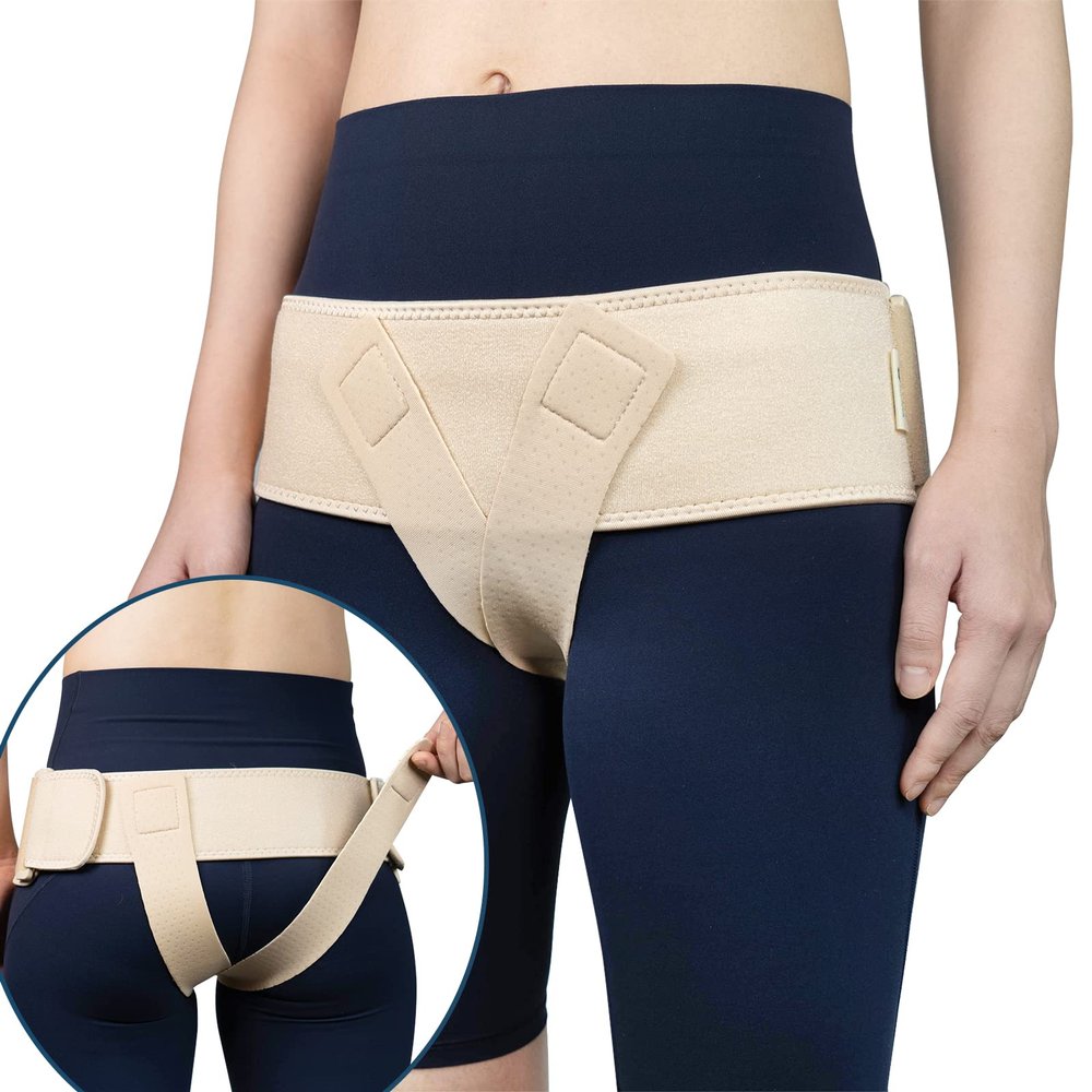 JOMECA V-Sling Pelvic Support Belt for Prolapse, Pregnancy SPD, Vulvar Varicosities, LCS, Pelvic Floor, Organ Prolapse Support Relieve Tilted or Twisted Pelvis Girdle Pain (Beige Large)