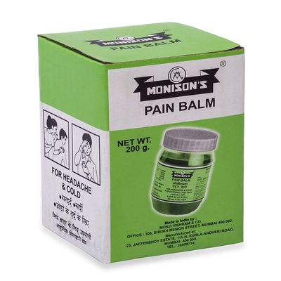 Naturix Monison's Ayurvedic Pain Balm, 200 g - Pack of 2