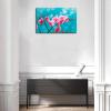 SSDDKL Pink Orchids Tropical Flowers Orchids Branch Wall Art Canvas Prints Poster For Home Office Decorations With Framed 36"x20" view 4