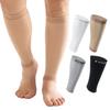 EVOPLECI 20-30mmHg Black Calf Compression Sleeve Men and Women Wide Calf Sleeve Brace Compression Socks for Leg Support Shin Splint Pain Relief (Skin, XX-Large) view 1