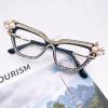 willochra Cat Eye Reading Glasses for Women Stylish Rhinestone Narrow Ladies Computer Readers Glasses (black, 2.5, multiplier_x) view 4