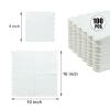 Cocktail Napkins, 100 Pcs Scalloped Paper Napkins Beverage Napkins Disposable Paper Napkins for Wedding Birthday Baby Shower Party Dinner Bridal Anniversary (White) view 2