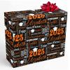 InterestPrint Custom Name Graduation Wrapping Paper Personalized Black Class of 2025 Gift Wrapping Paper Senior 2025 Gift for Teens Son Daughter Grandson Granddaughter Best Friend 58x23 3 Roll view 1