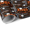 InterestPrint Custom Name Graduation Wrapping Paper Personalized Black Class of 2025 Gift Wrapping Paper Senior 2025 Gift for Teens Son Daughter Grandson Granddaughter Best Friend 58x23 3 Roll view 3