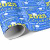 InterestPrint Customized Senior 2025 Gift Wrapping Paper Personalized Name Graduation Wrapping Paper Black Class of 2025 Wrap Paper Roll 58x23 for Women Men Kids Boys Girls Graduation 3 Roll view 3