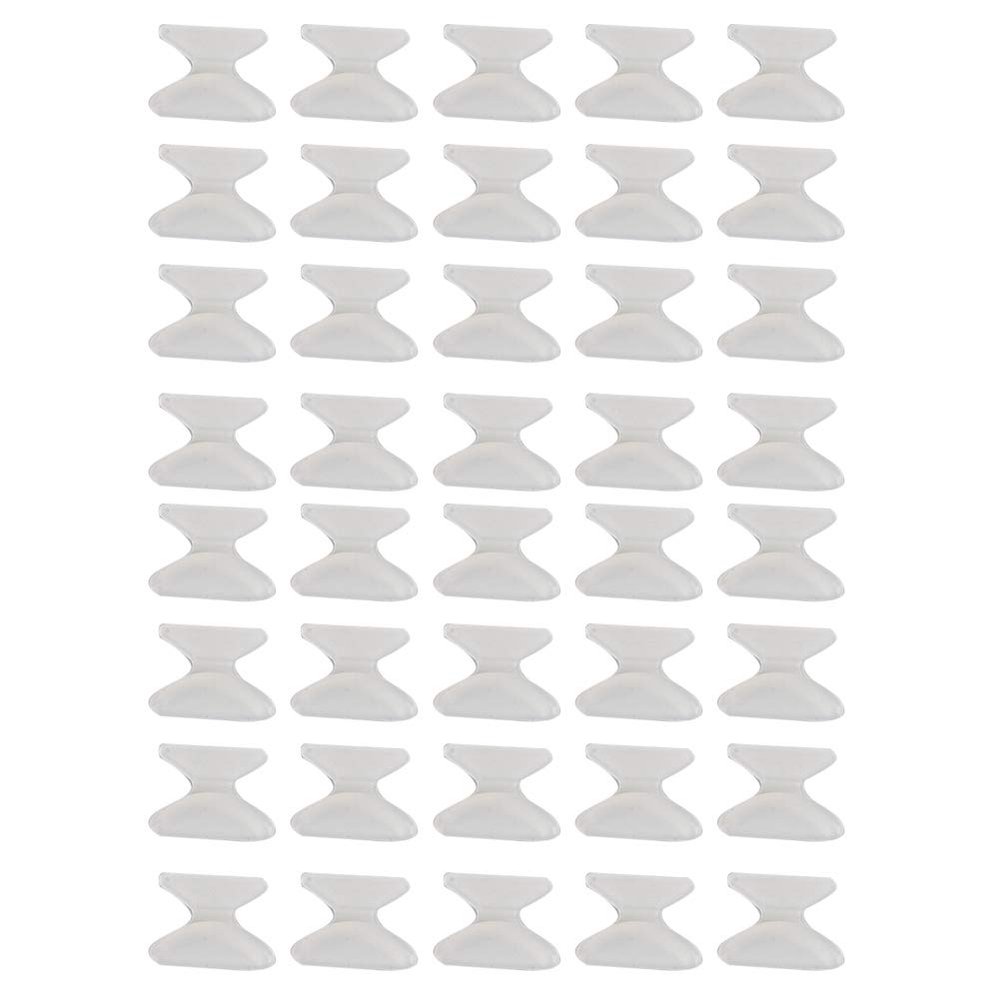 Anti Slip Nose Pad for Reading Glasses, 20 Pairs Soft Silicone Eyeglass Nose Pads Transparent Adhesive Eyeglass Nose Pads for Sunglasses Spectacles