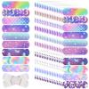 Patelai 300 Pieces Kids Bandages Bulk 10 Styles Children's Adhesive Flexible Colorful Cute Cartoon Bandages Waterproof Breathable Stickers Protection Care Cuts for Girls Boys(Mermaid) view 1