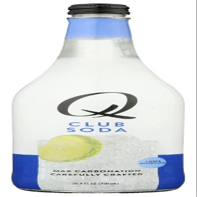 Q Tonic Club Soda, Max Carbonation Carefully Crafted, Crisp & Refreshing, Kosher, Non-GMO, 25.4 Fluid Ounce (Pack of 8)