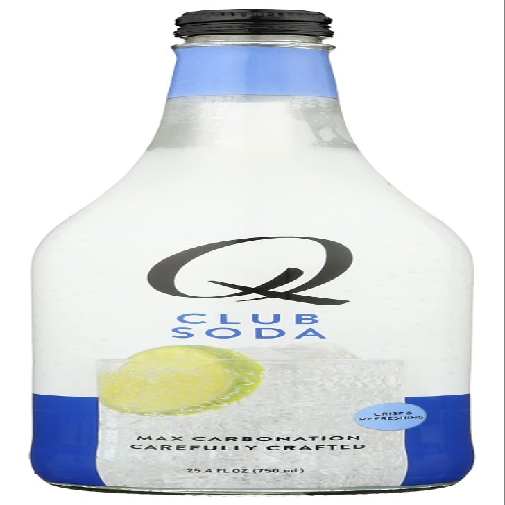 Q Tonic Club Soda, Max Carbonation Carefully Crafted, Crisp & Refreshing, Kosher, Non-GMO, 25.4 Fluid Ounce (Pack of 8)
