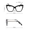 URISMO Cute Cat Eye Reading Glasses Women, Stylish Cateye Laides Blue Light Blocking Computer Goggle Readers, Clear Vision (Color : Clear, Size : +3.50) view 4