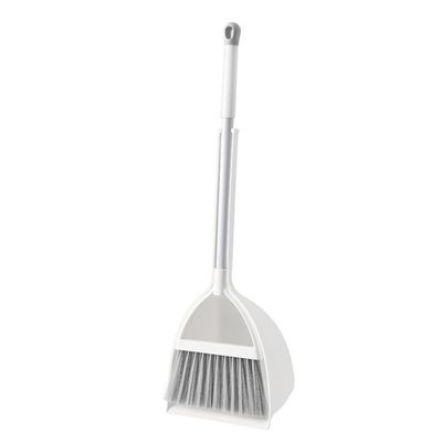 Dustpan Brush Set Mini Broom with Dustpan Little Housekeeping Helper Handle Upright Floor Sweeping Tool for Home Office Shop Kitchen
