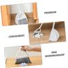 Dustpan Brush Set Mini Broom with Dustpan Little Housekeeping Helper Handle Upright Floor Sweeping Tool for Home Office Shop Kitchen view 3