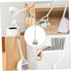 Dustpan Brush Set Mini Broom with Dustpan Little Housekeeping Helper Handle Upright Floor Sweeping Tool for Home Office Shop Kitchen view 4