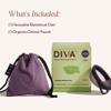 Diva Disc - Comfortable, Reusable Menstrual Disc with Leakproof Shield - for Up to 12 Hours of Continuous Wear - 100% Medical Grade Silicone - Holds 7 Tampons of Flow - One Size Fits Most view 2