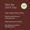 Diva Disc - Comfortable, Reusable Menstrual Disc with Leakproof Shield - for Up to 12 Hours of Continuous Wear - 100% Medical Grade Silicone - Holds 7 Tampons of Flow - One Size Fits Most view 3