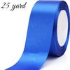 Clmentp 25 Yard Ribbon for Gift Wrapping Crafts Wedding Decoration Bouquets Party Arrangement (1 1/2 inch X 25 Yards, Blue) view 2