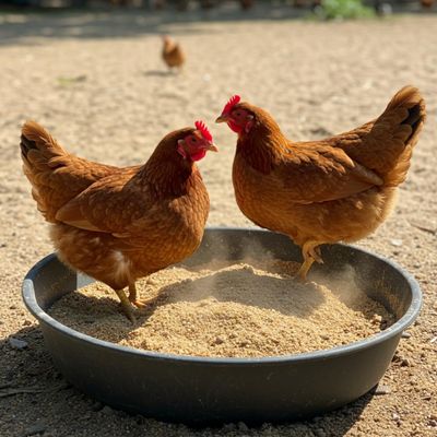 Worlds Best Chicken Dust Bath Natural Wood Ash, Sand & Fine Dust Blend Safe for All Chickens (20 Pounds)