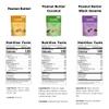 Assorted Mini Peanut Butter Bars, two (2) lb bulk, vegan high protein low sugar, 3 flavor variety, all natural, gluten free, plant based, individually wrapped view 2