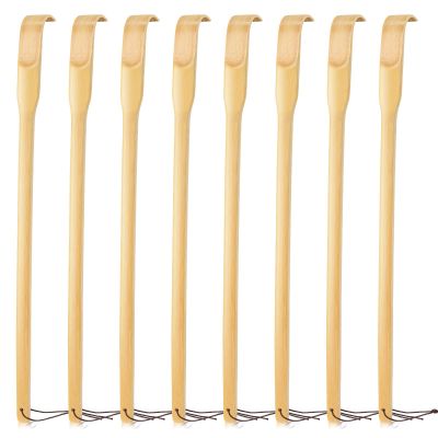 Renook 8 PCS Back Scratcher,16.5" Strong Sturdy Self-Massager Therapeutic Bamboo Wooden Back Scratchers for Scratching Itches,Best Gift for Father's Day Pregnant Women&People Who Need Longer Hands.