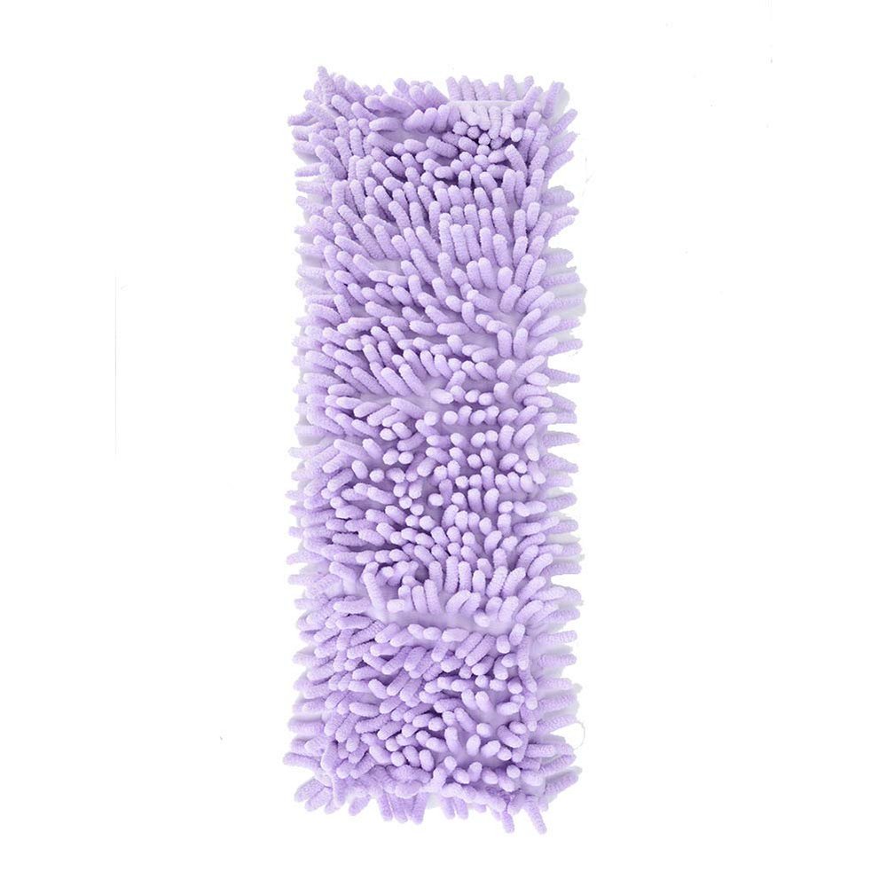 Alvinlite Fibre Mop Refill Replacement Heads Reusable Mop Pads Cloth Flat Replacement Heads for Home/Office Wet Or Dry Floor |Purple| mop Refill