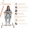 Seveni Portable Patient Lift for Home, Adjustable Height, Car Transfer Aid, Care Transport Chair Bathroom Wheelchair (Without Bedpan) view 3