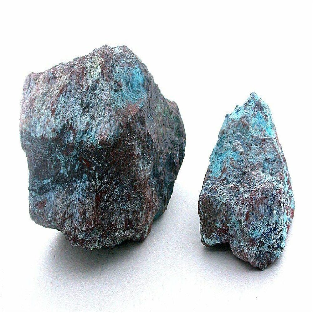 412 Gram 14.6 Oz 2 Sonoran Rare Shattukite Chrysocolla Azurite Silica Cab Rough